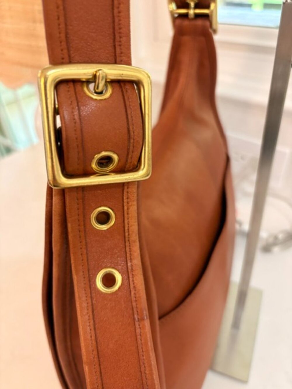 Coach Vintage Crescent Saddle Bag Handbag - British Tan - Picture 3 of 8